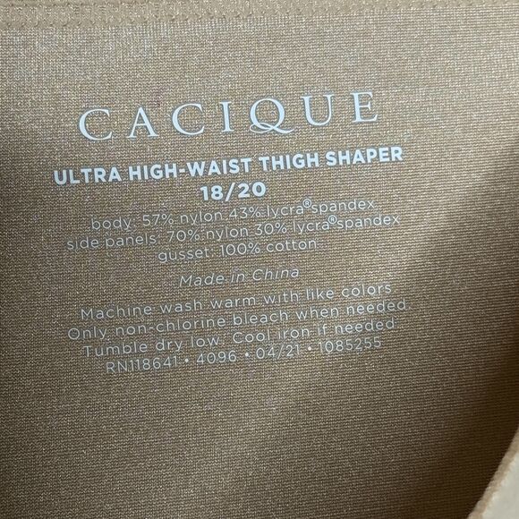 Cacique Ultra High-Waist Thigh Shaper Plus Size 18/20 Slimming Shapewear - Picture 3 of 10